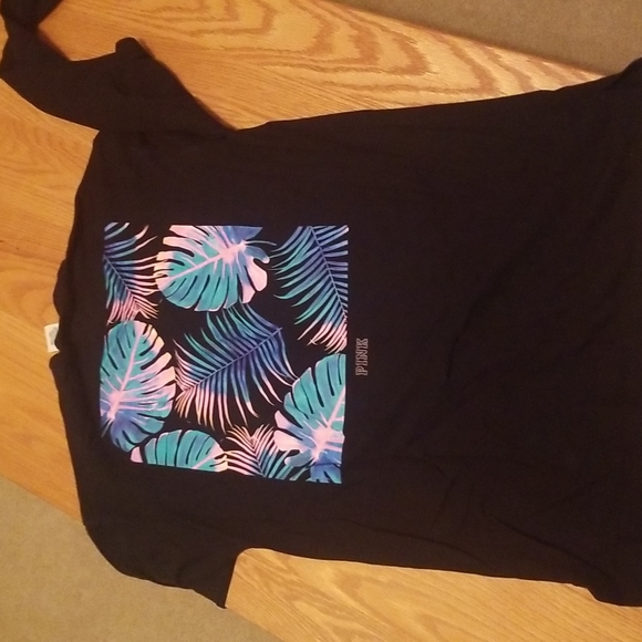 Pink VS XS long sleeve black t-shirt - Picture 2 of 2